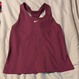 Nike Burgundy Racerback Tank Top